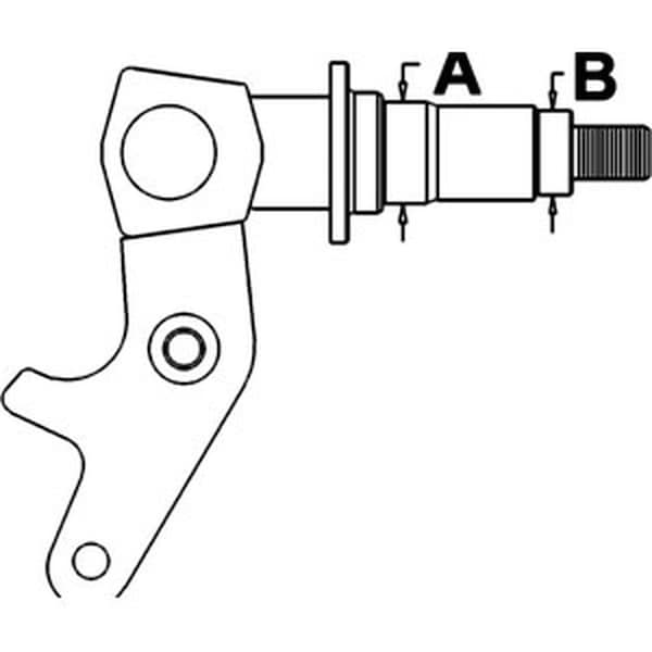 Aic Replacement Parts Spindle, R/H For Steel Axle Fits PV435 & PV436 will also work on rear ax D86343-PVE - main